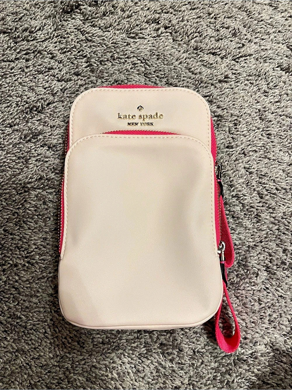 Kate Spade Crossbody Bag in Light Pink & Bright Pink Accents